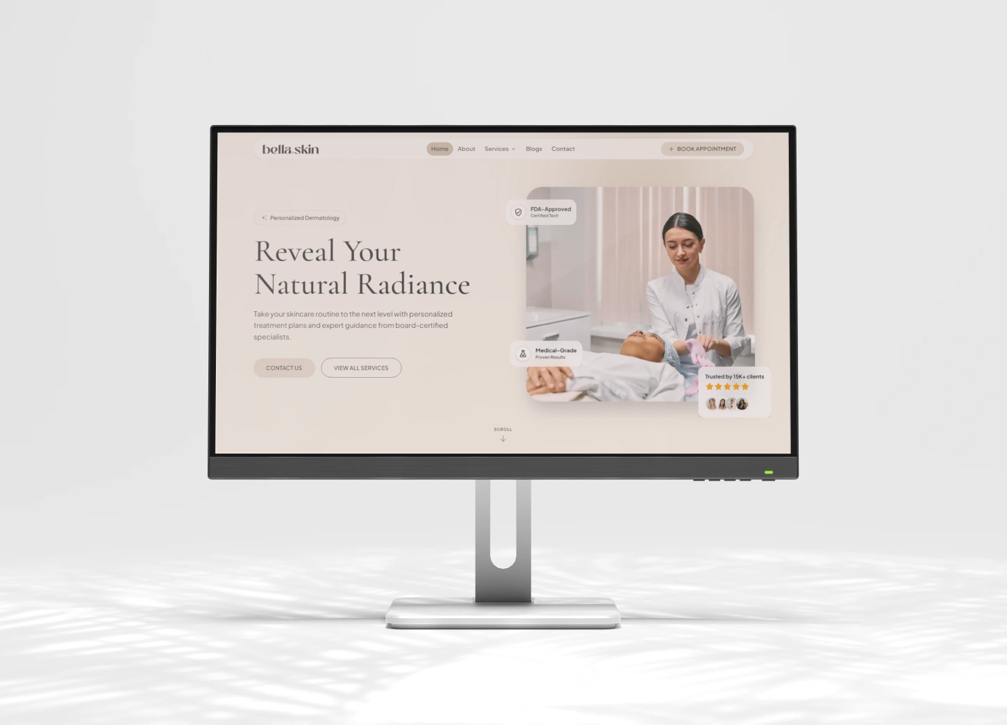 Bella Skin UK Web Design Portfolio